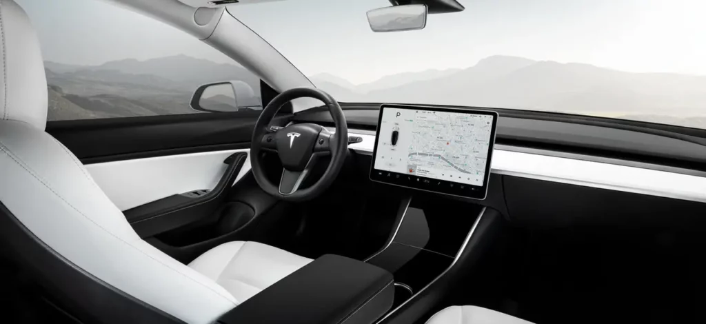 Tesla model Y interior
